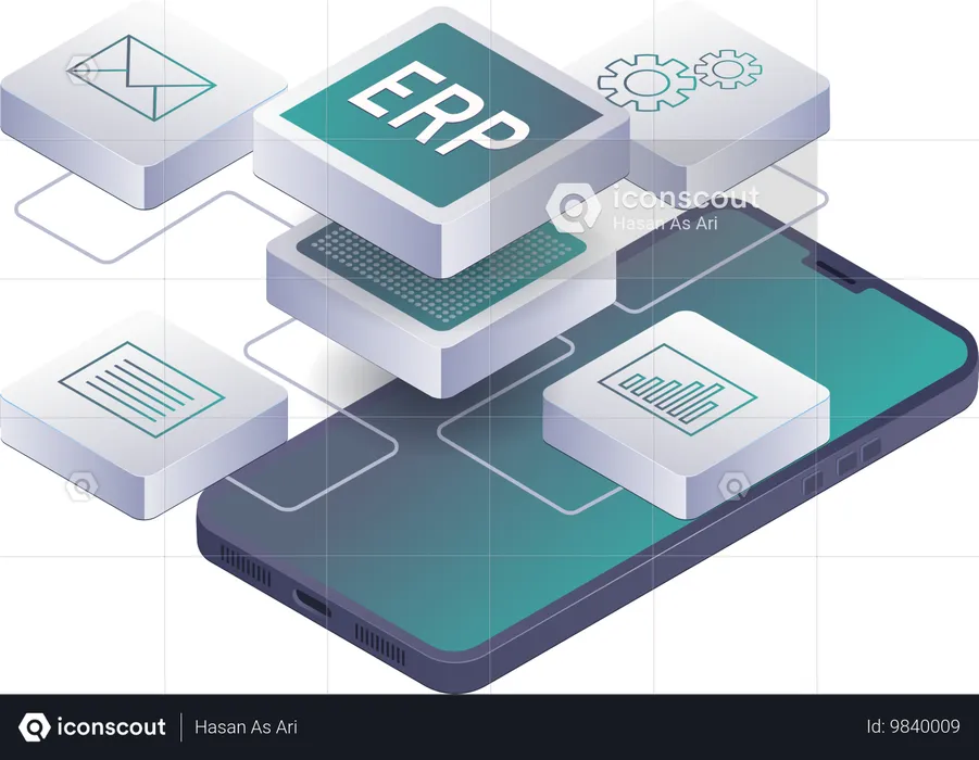 Evolución de las tecnologías de IA en los sistemas ERP  Ilustración