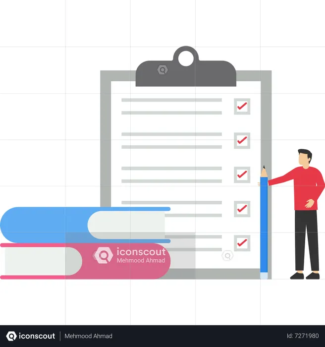 Exam preparation  Illustration