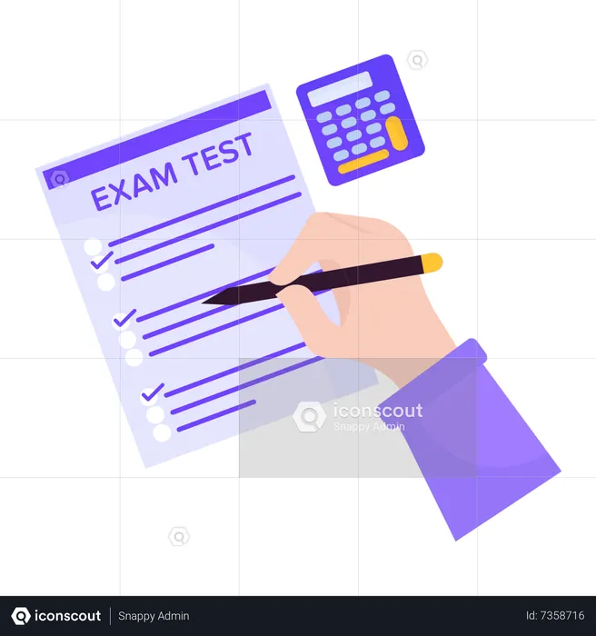 Exam time  Illustration