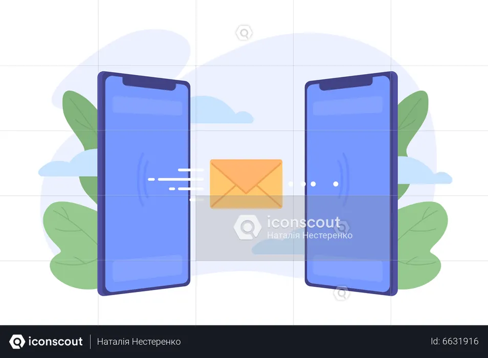 Exchanging messages  Illustration