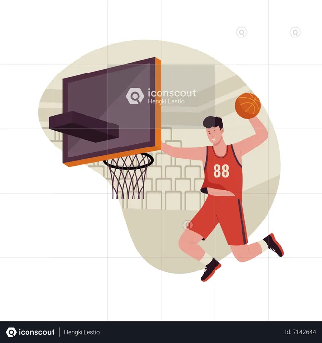 Exercício de basquete  Ilustração