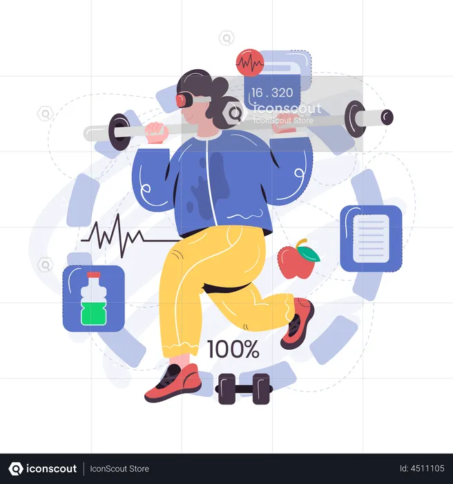 Exercise In Metaverse  Illustration