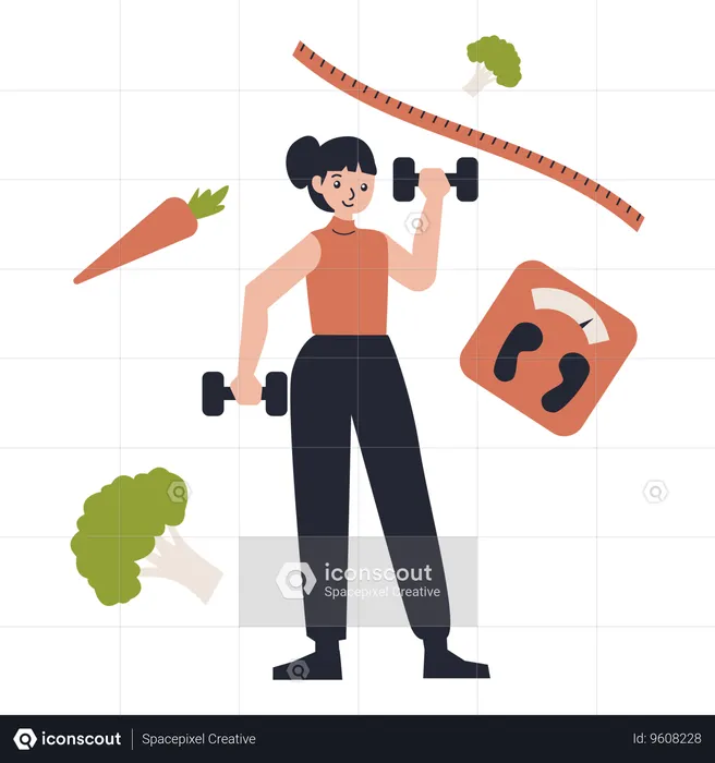 Exercise Routine Health  Illustration