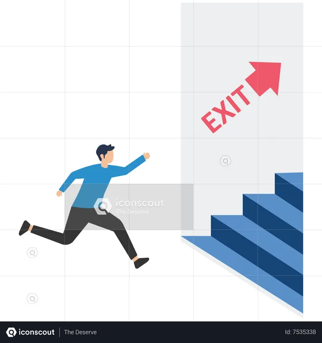 Exit way  Illustration