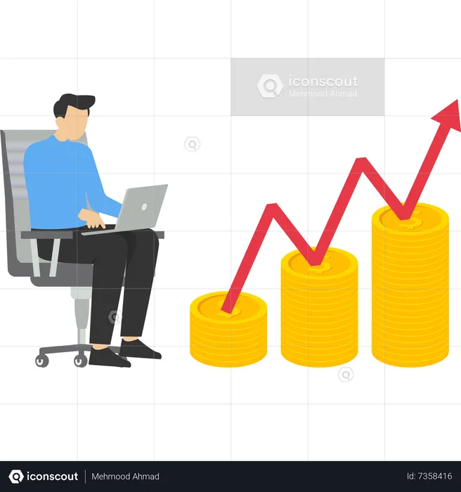 Exito financiero  Ilustración