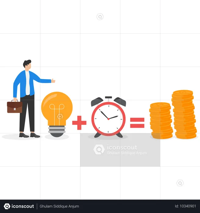 Inversión exitosa a largo plazo  Ilustración