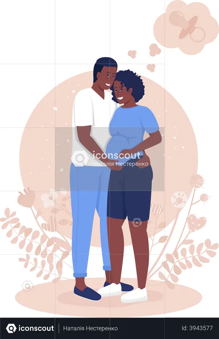 Expecting parents  Illustration