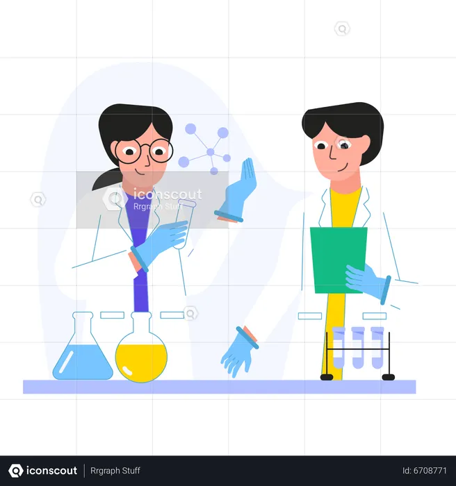 Expérience en laboratoire  Illustration