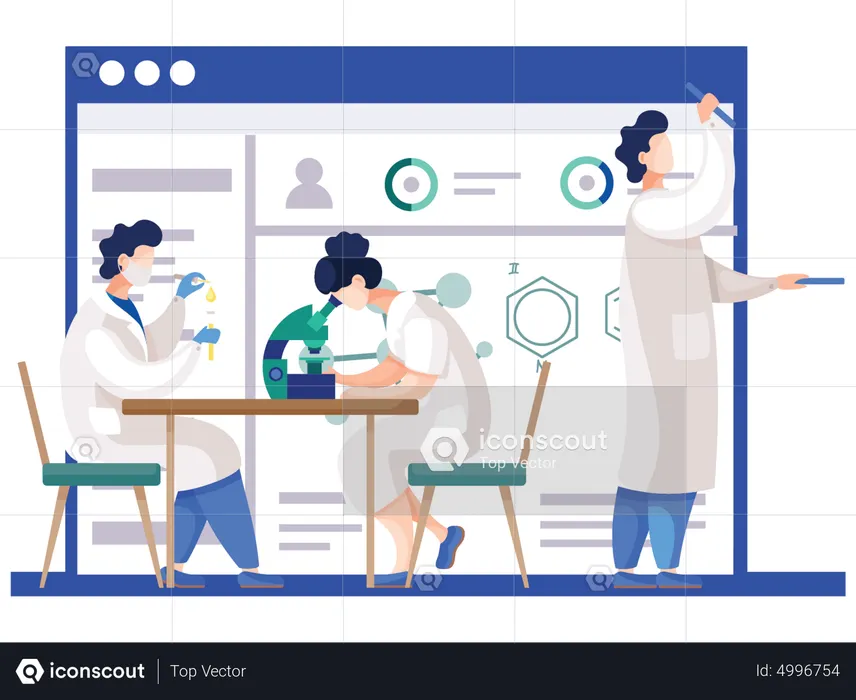 Experiment In Lab  Illustration
