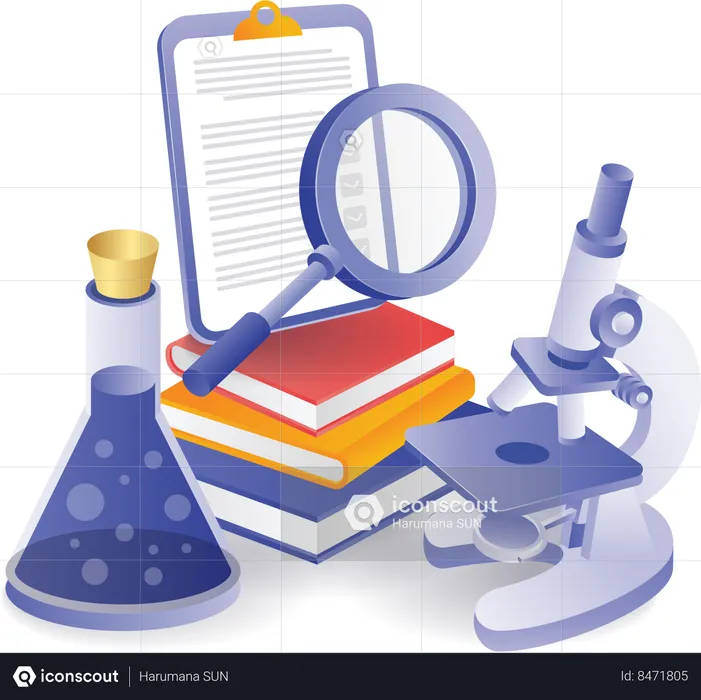 Experimental laboratory analysis information  Illustration