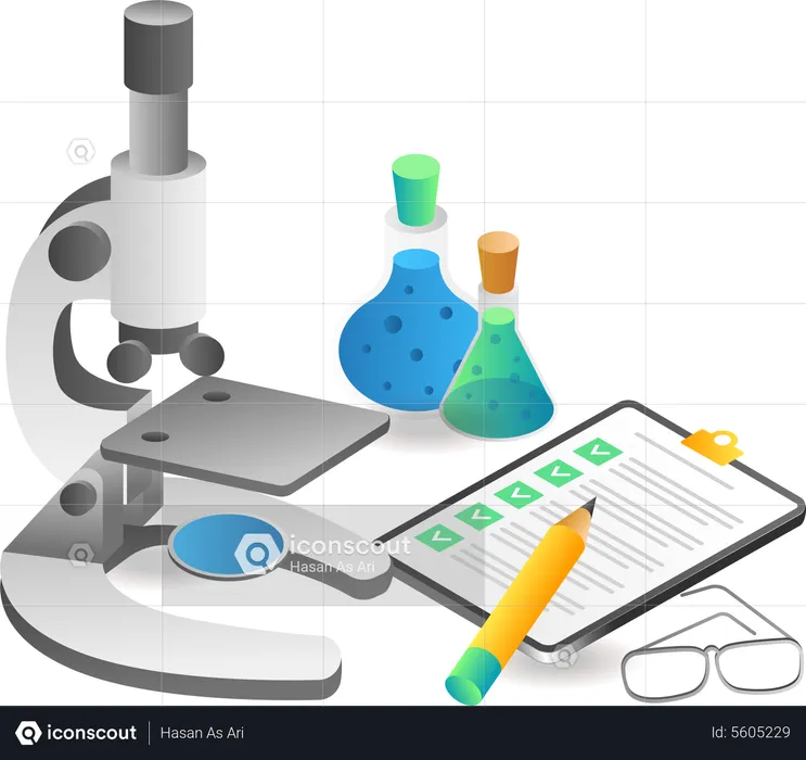 Experimento científico  Ilustración