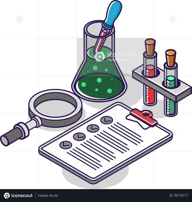 Experimento de laboratorio  Ilustración