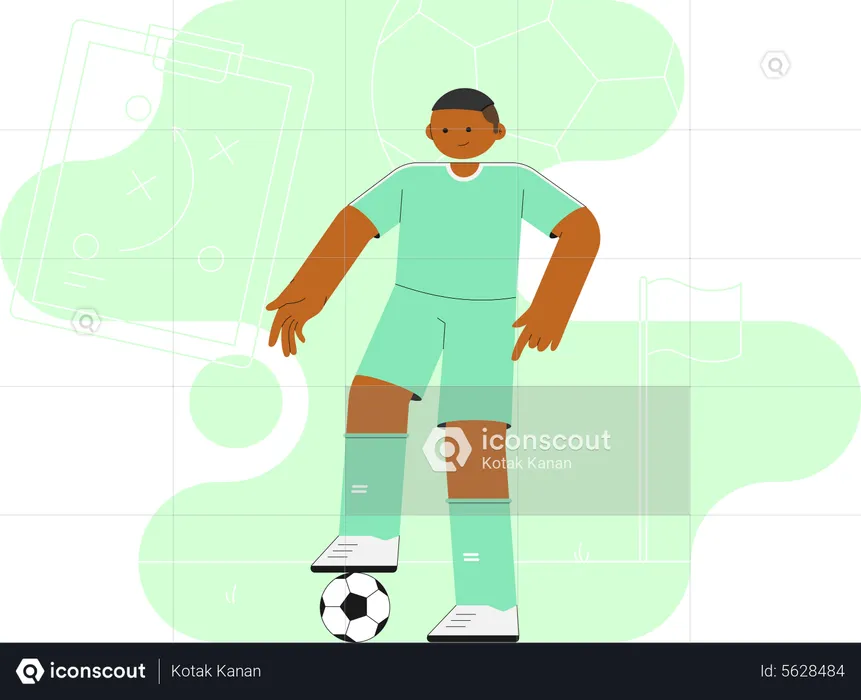 Footballeur expert  Illustration