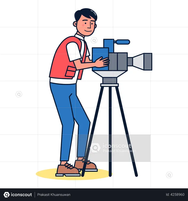Expert videographer  Illustration