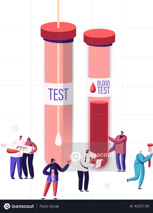 Express Blood Test  Illustration