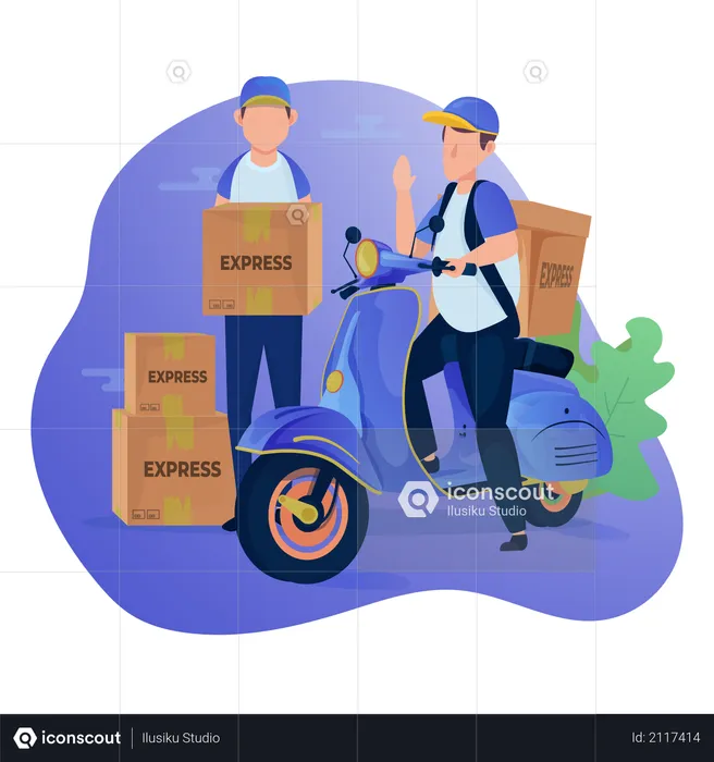 Express delivery service  Illustration
