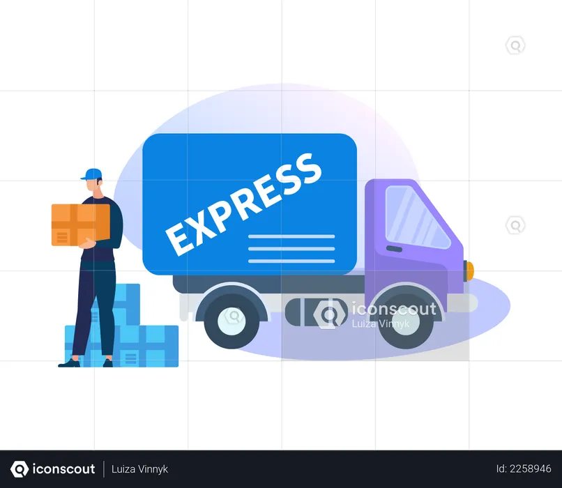 Express delivery  Illustration
