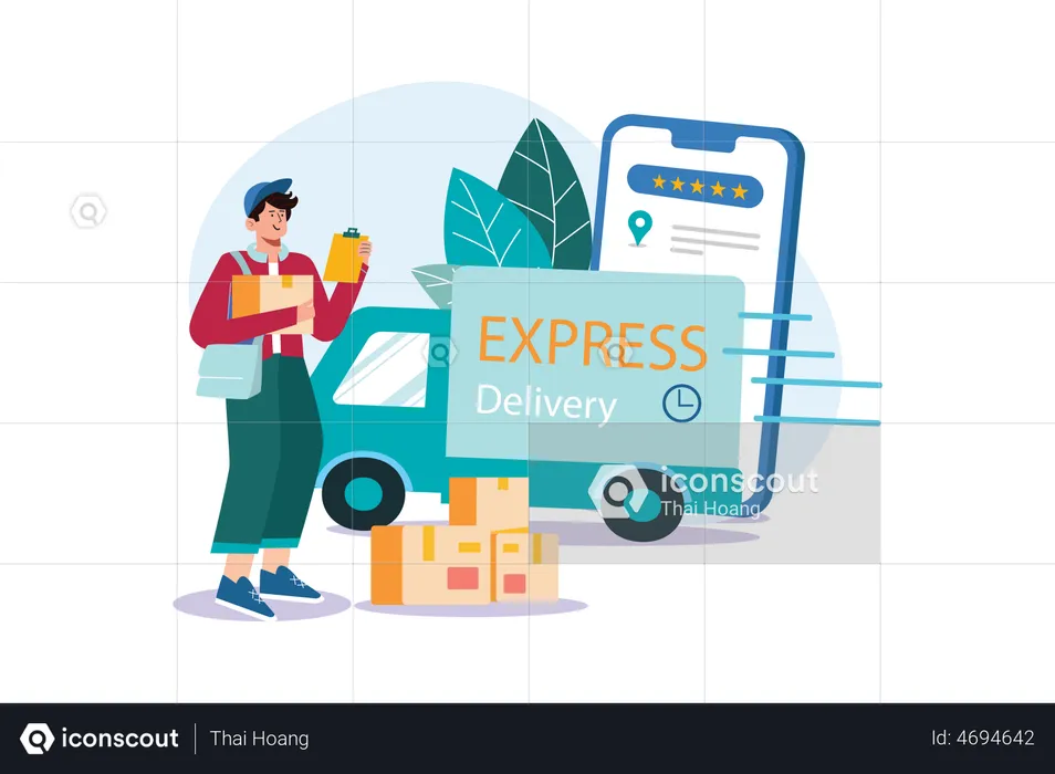 Express Delivery  Illustration