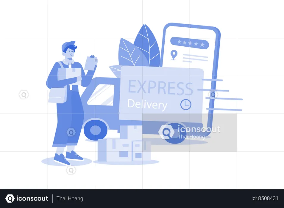 Express Delivery  Illustration