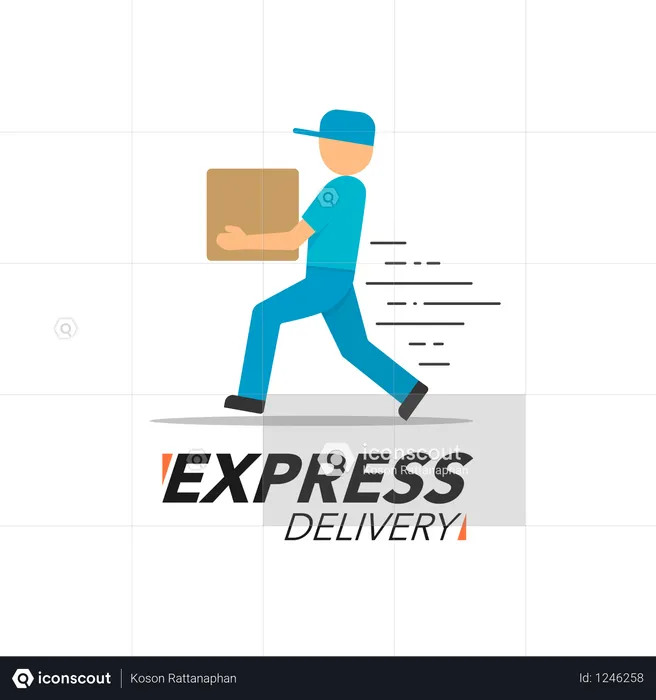 Express delivery Service  Illustration