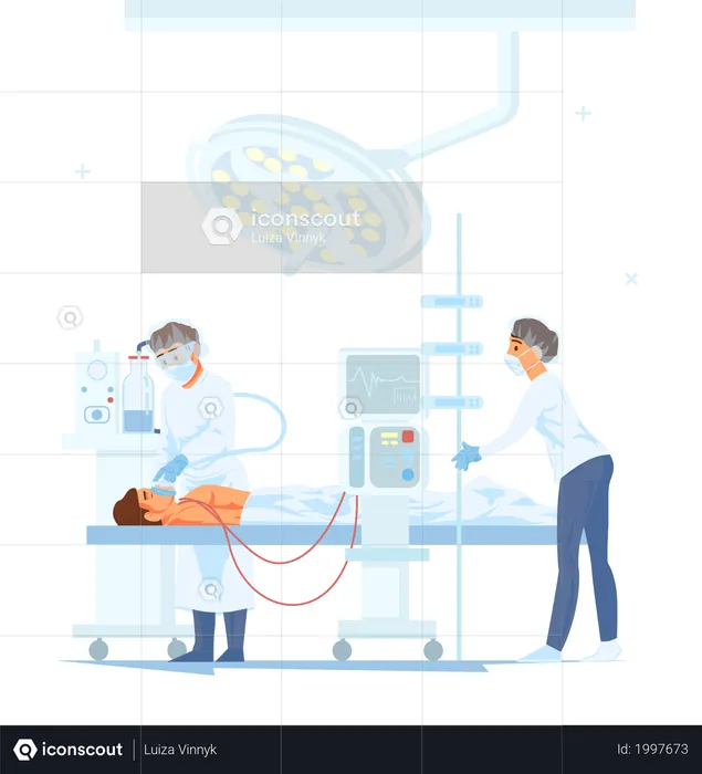 Extra corporeal Membrane Oxygenation for Covid-19 Patients  Illustration