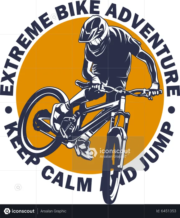 Extreme Bike Adventure  Illustration