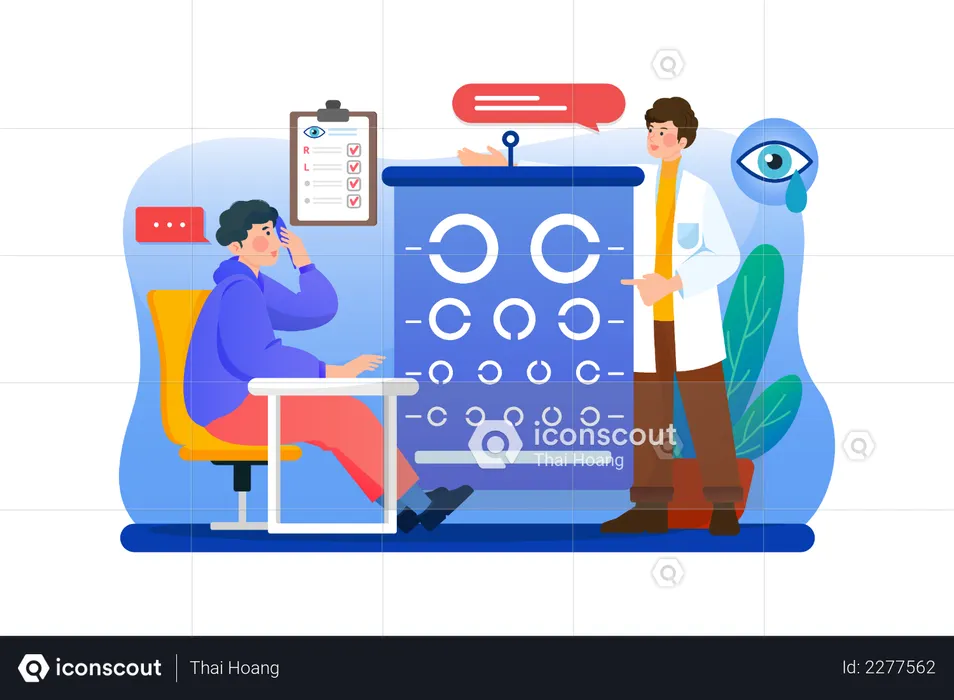 Eye Checkup  Illustration