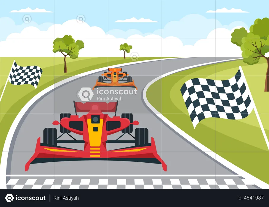 F1 Race  Illustration