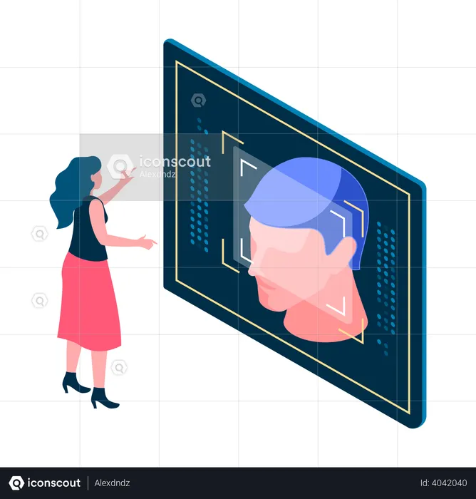 Face recognition  Illustration