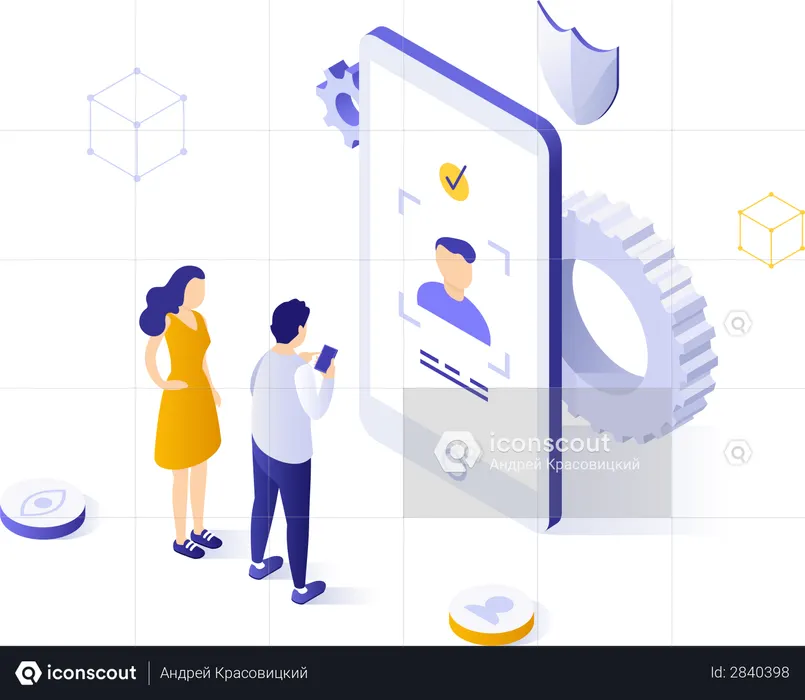 Face recognition  Illustration