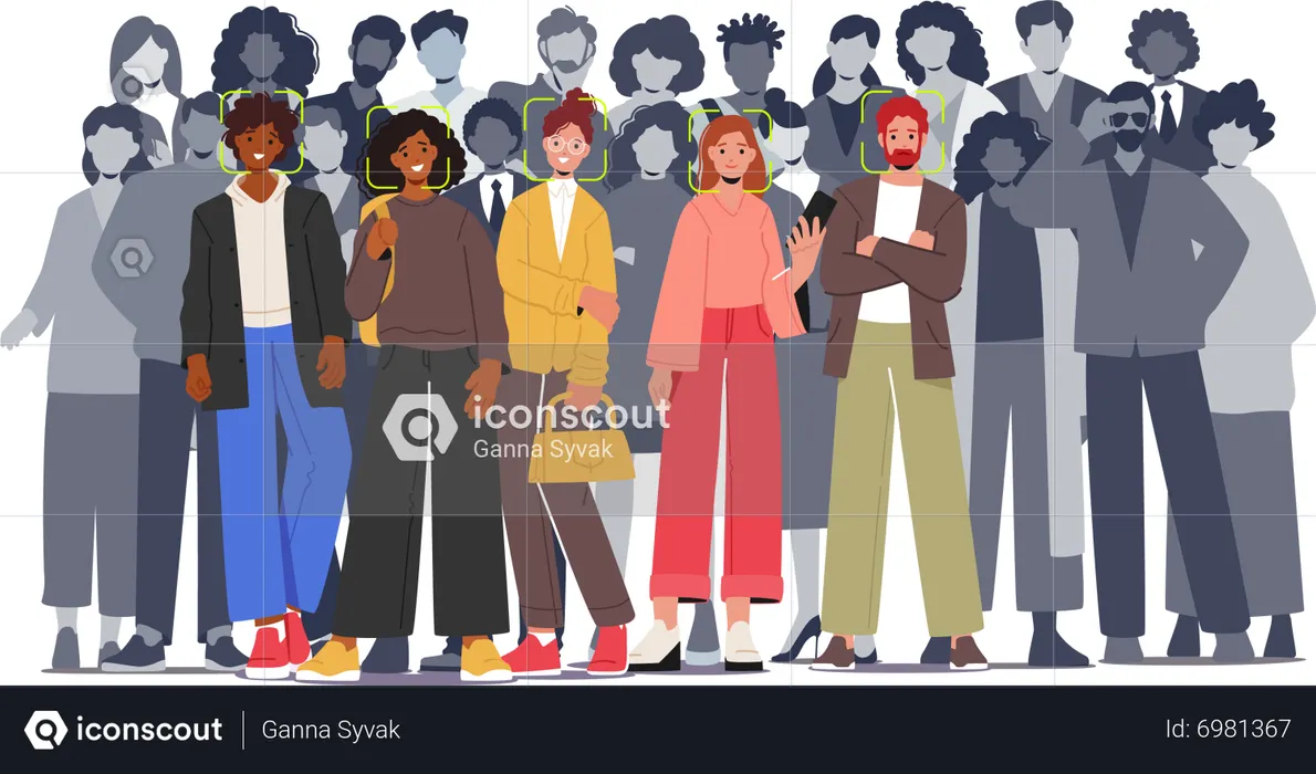 Face Recognition System  Illustration