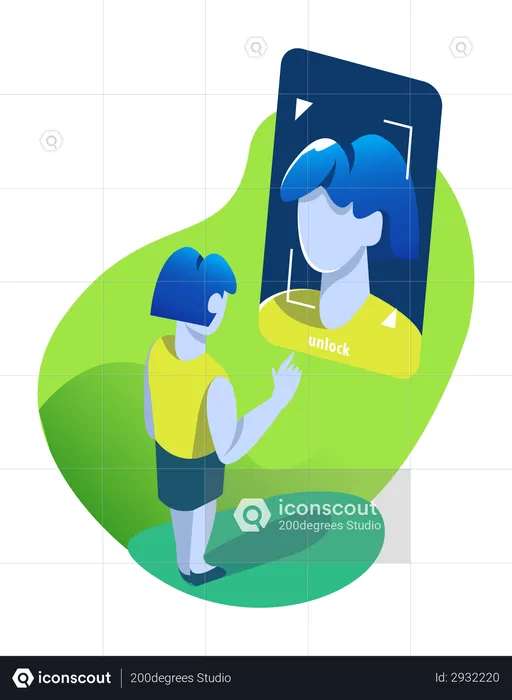 Face scanner protection  Illustration