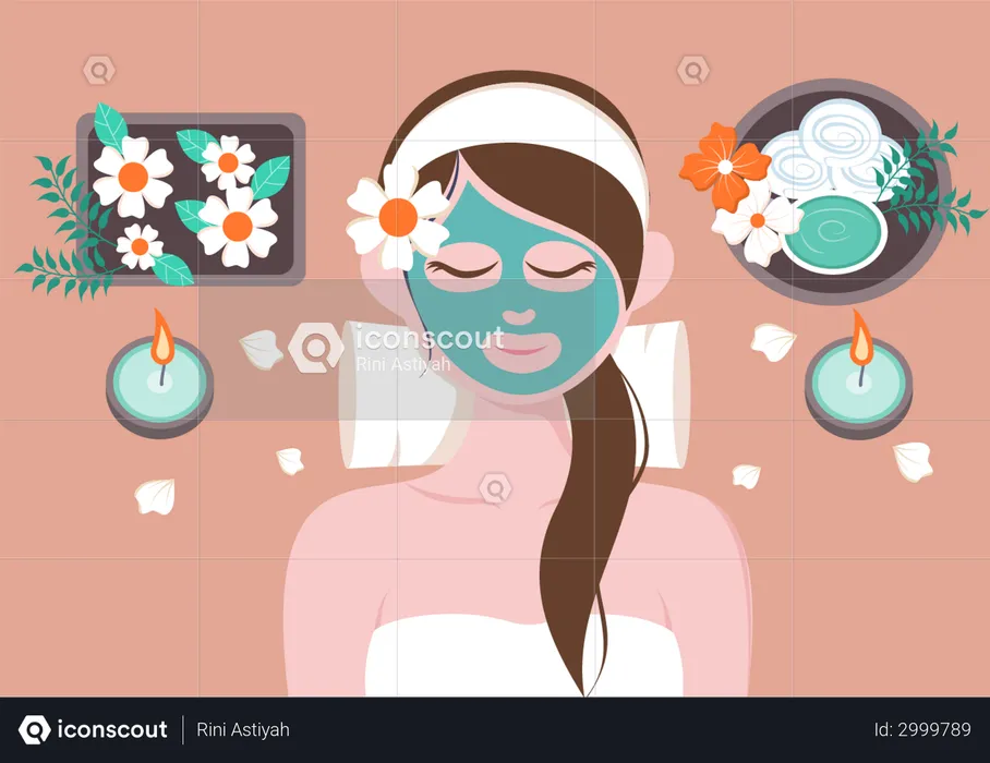 Spa facial  Ilustração