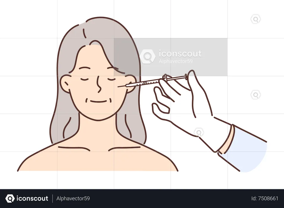 Facial treatment  Illustration