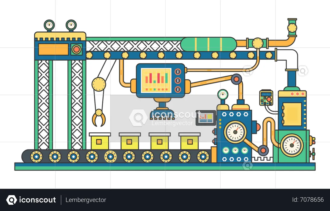 Factory Facility  Illustration