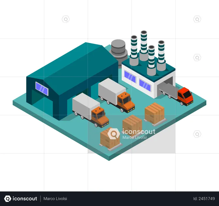 Factory  Illustration