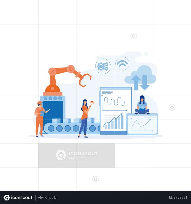 Factory management  Illustration