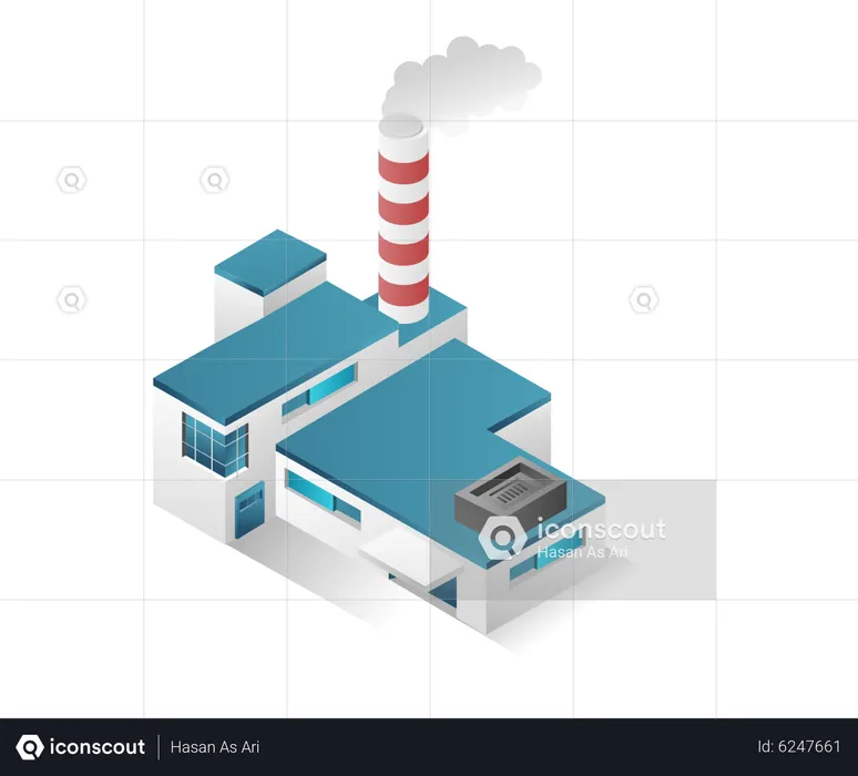 Factory pollution  Illustration