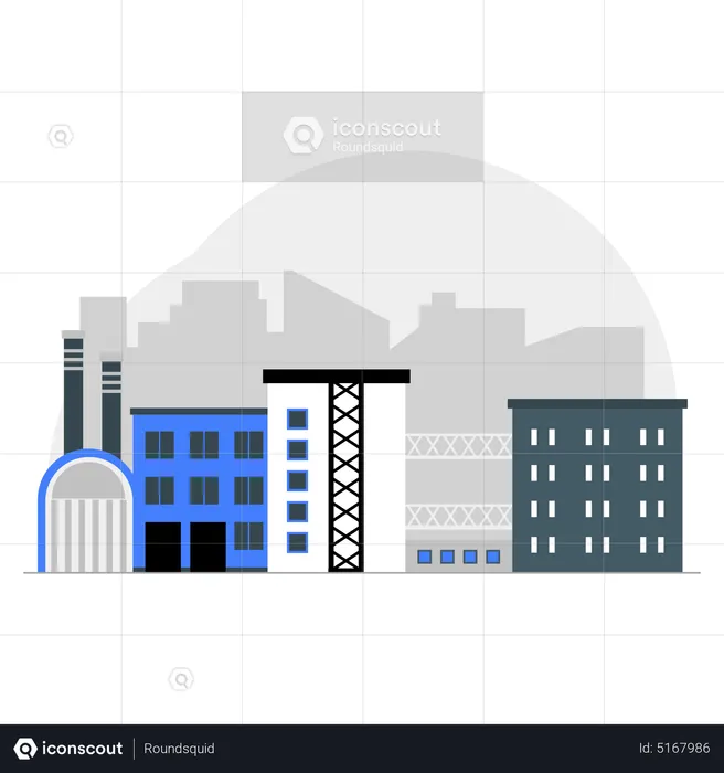 Factory production  Illustration