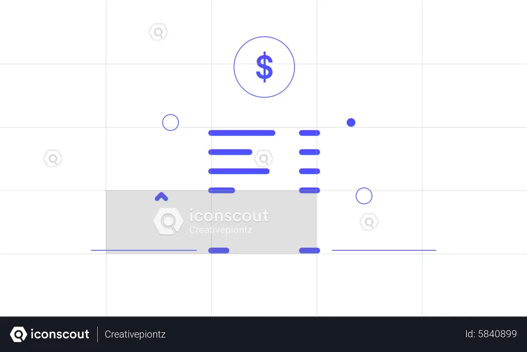 Facture de paiement  Illustration