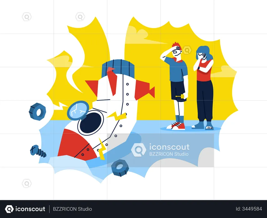 Fail Business Startup  Illustration