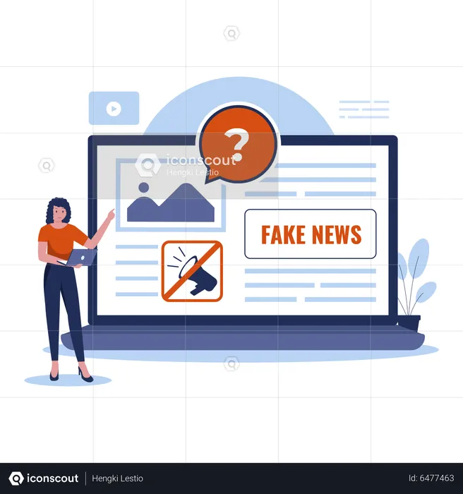 Fake News  Illustration