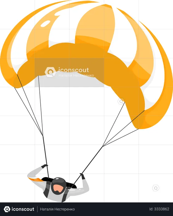 Fallschirmspringen  Illustration