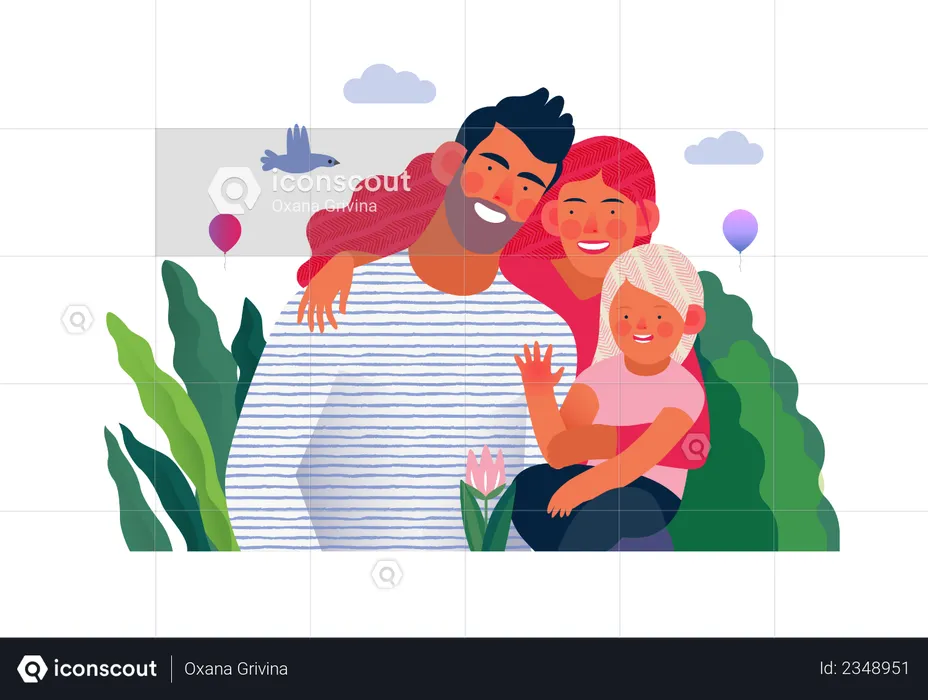 Famille  Illustration