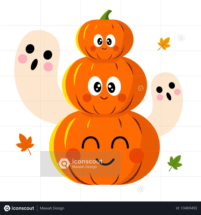 Famille des citrouilles  Illustration