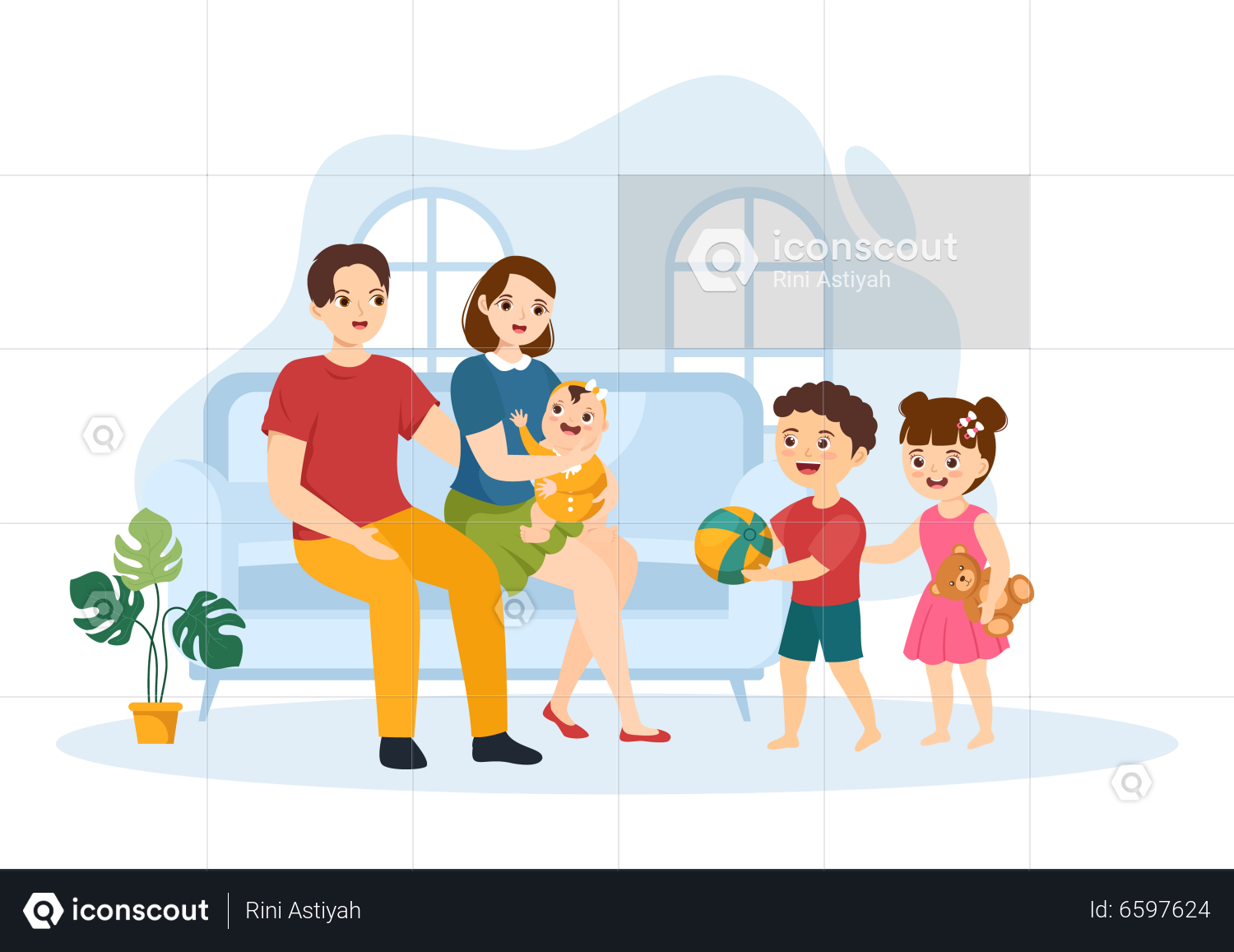 Family Bonding With Kids And Parent Illustration Free Download People Family Bonding With Kids And Parent 8248959 6597624