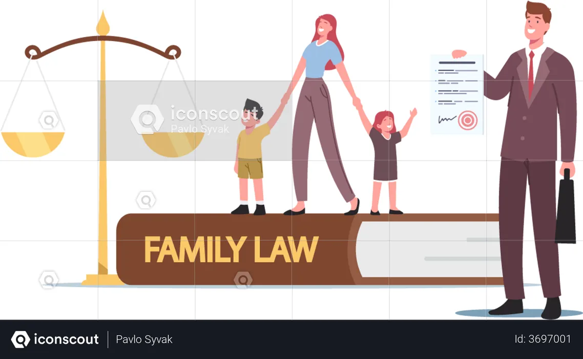 Family Law and Divorce  Illustration