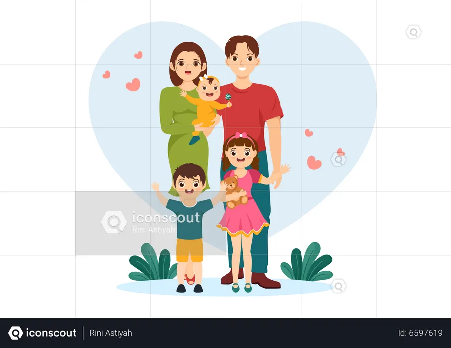 Family love  Illustration