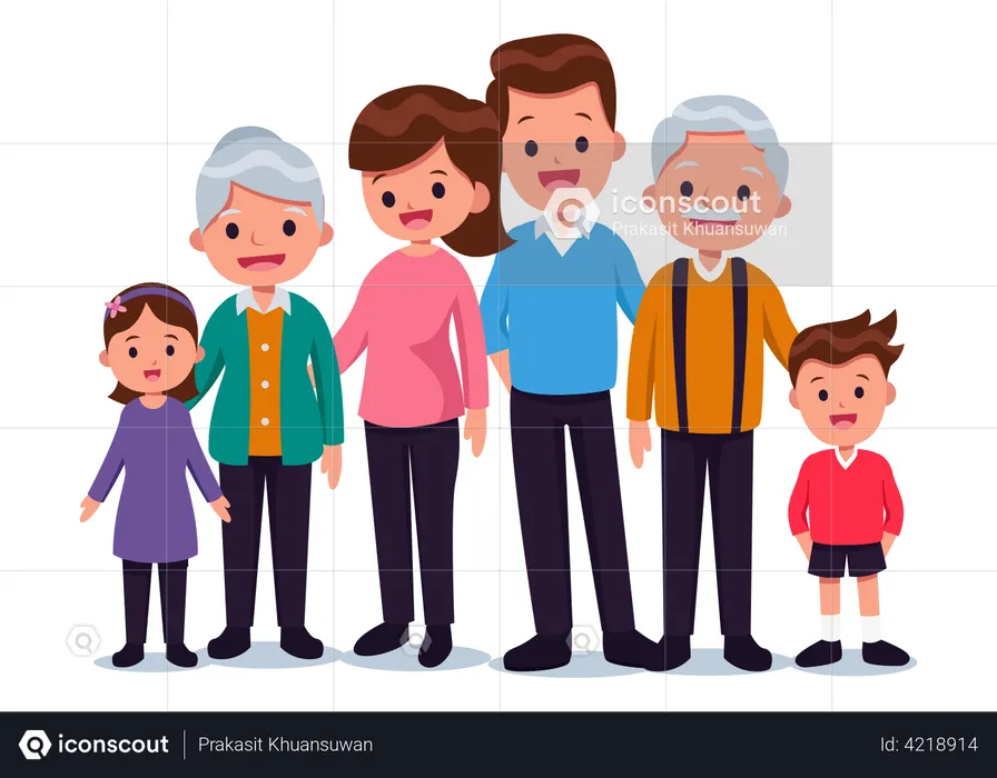 Family photo  Illustration