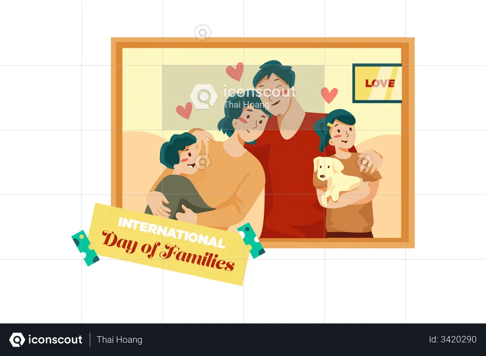 Family photograph  Illustration